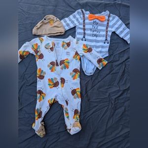 Holiday PJ bundle 0-3mo